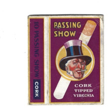 Vintage Passing Show Indian 10 cigarette packet in good condition with no slider