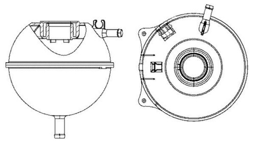 Coolant expansion tank mahle - coolant,