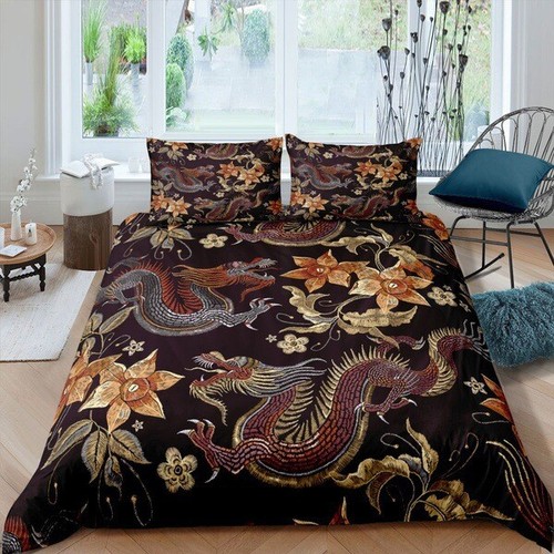 Chinese dragon duvet cover - chinese,