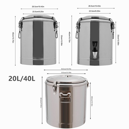 Stainless steel soup container - stainless,