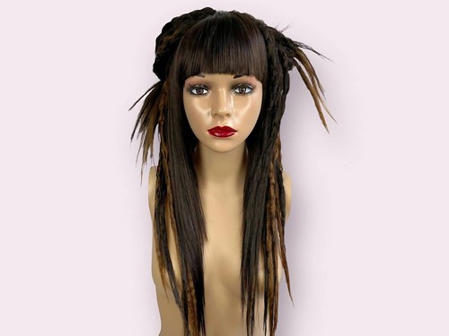 Brown auburn dreadlocks wig - dreadlocks,