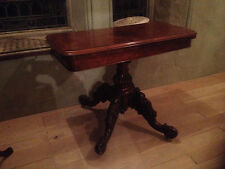 exceptional inlaid burr walnut victorian fold over card table breakfast hallside