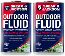 Outdoor Fluid DISINFECTANT OUTDOOR CLEANING KENNEL Spear & Jackson 2 x 1L