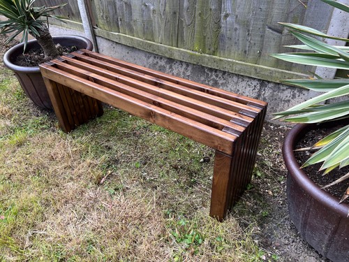 Rustic designed wood - , bench