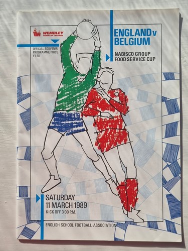 Rare england belgium 1989 - rare,