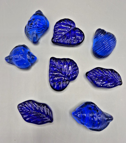 Blue glass decorative - 8, x