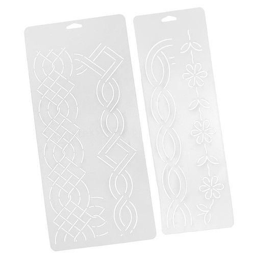 2pcs clear quilting stencils - 2pcs,