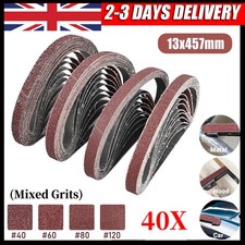 Pack of 40 Sanding Belts 13 x