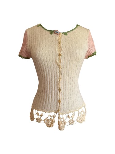 Moschino cream multi knit - moschino,