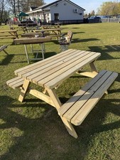 Wooden picnic bench - wooden, bench/table