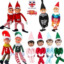 40CM Christmas Shelf ELf doll Xmas Plush Toy Elves Christmas Gift Decorate UK