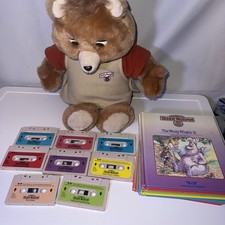 Teddy Ruxpin With 8 Tapes &