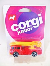 CORGI JUNIORS 29 'ERF SIMON SNORKEL FIRE ENGINE' RED. MIB/BOXED/CARDED