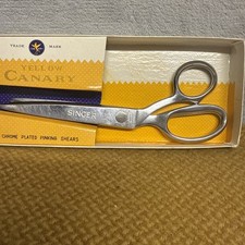 Vintage Singer Pinking Shears - Sheffield Steel / Made In England 