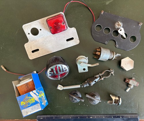 Vintage motorcycle parts - motorcycle,