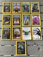 National Geographic Magazine Lot of 13 - Collectible 1990s 2000s Wildlife Scienc