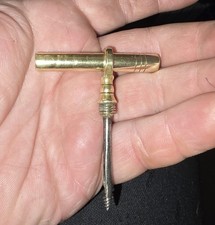 Antique Brass Pocket Corkscrew