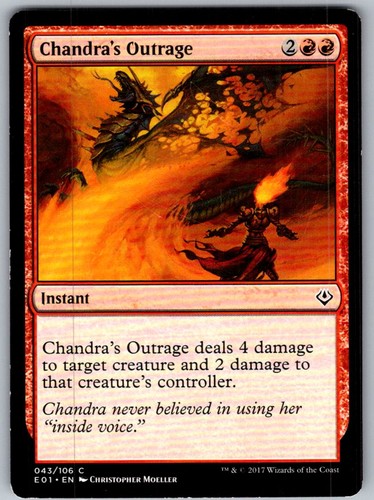Mtg chandra s - -, outrage