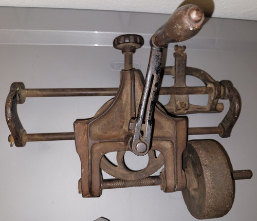 Antique sickle bar grinder - antique,