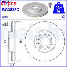 X2 PCS L&R SIDES BG3833C BRAKE