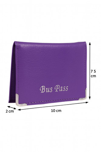 Bus pass holder leather - pass, pu