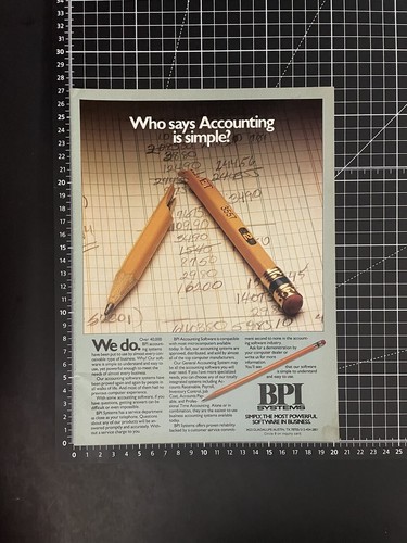 Vintage bpi systems print - print, ad