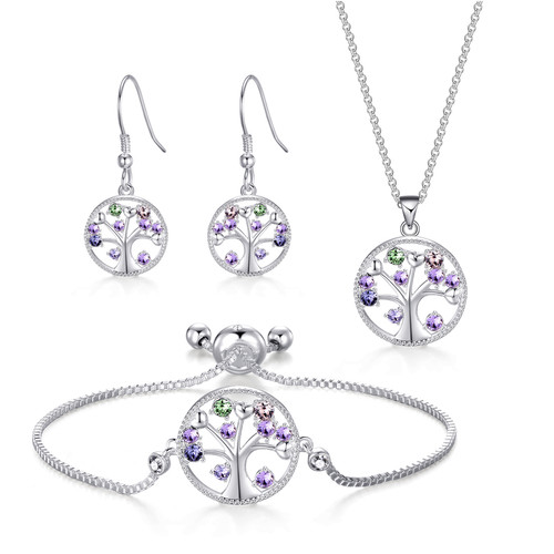 Silver plated chakra tree - chakra, of