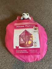 Princess Castle Play Tent for Kids Multi Color Star Lights & Cuddly Rainbow Frog
