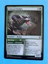 Colossal Badger / Dig Deep 223/361 Commander Legends: Battle for Baldur's Gate
