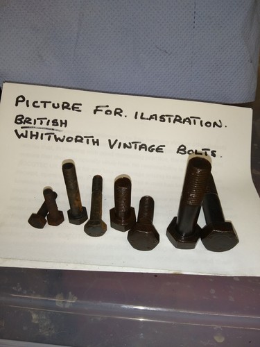 Whitworth bolts 4 - x, 4.1/2in