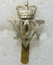 5th Inniskilling Dragoon Guards Queen's Crown British Army Cap Badge