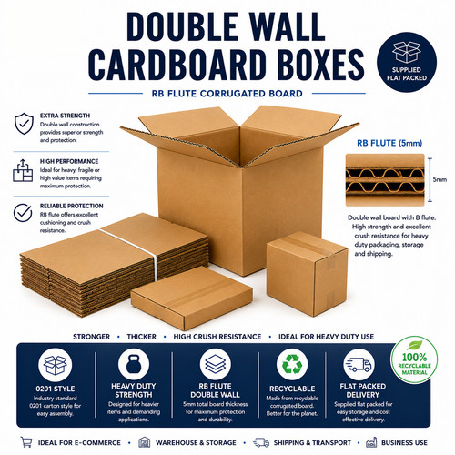 Royal mail parcel box double - box,