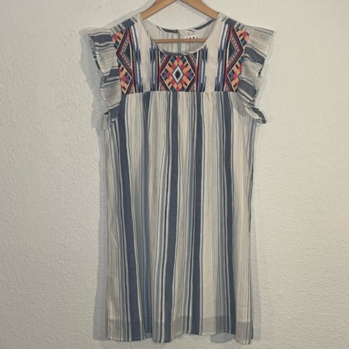 Thml boho embroidered blue - thml,