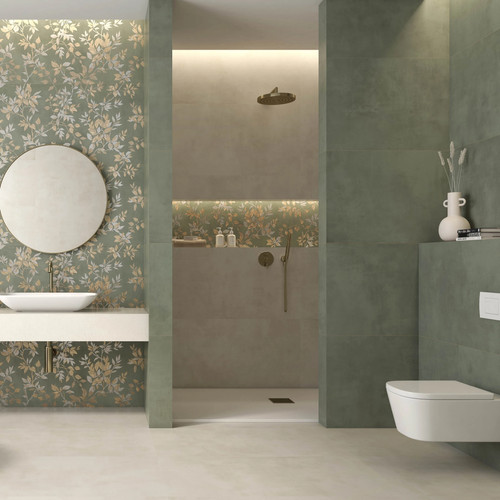 Chic green rectangle porcelain - rectangle,