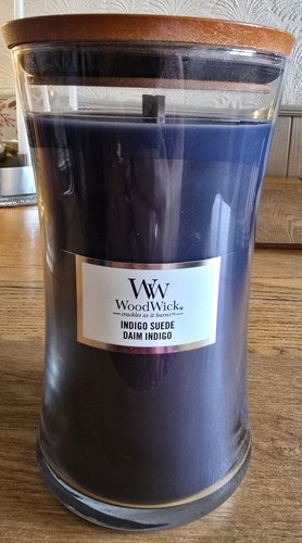 Woodwick indigo suede large - woodwick,
