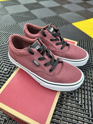 Vans burgundy canvas shoes - vans,
