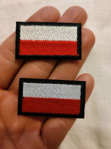 Pair polish flags emblem - pair, of