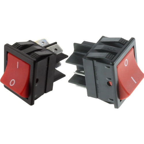 Off red rocker switch - 2x,