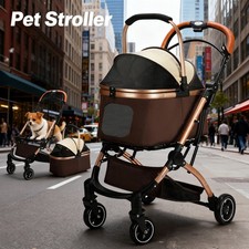 Jogging Buggy Strollers Pet Stroller Dog Cat Puppy Pram Pushchair Travel Cart