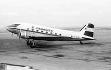 35MM ORIG AIRCRAFT NEG G-ALXL C-47 Cambrian Airways LULSGATE  1968 #9018