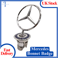  MERCEDES BENZ BONNET HOOD LOGO EMBLEM BADGE For W124 W202 W203 W208 W210 / 44MM