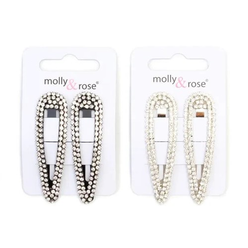 Crystal diamante snap - diamante, clip