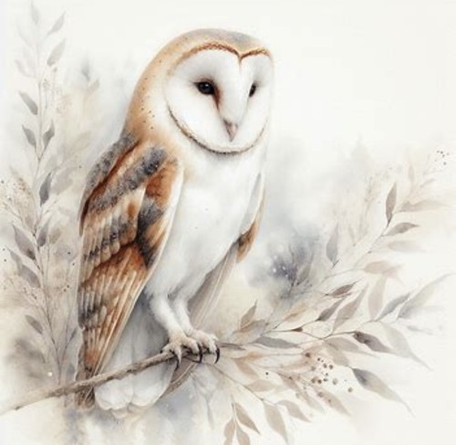 Owl cross stitch pattern - cross,