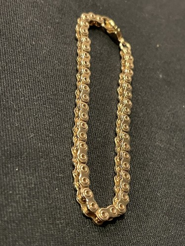 9ct gold bike chain - gold,