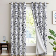 Floral Blackout Curtains Pair