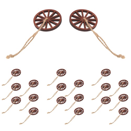 36pcs wooden wagon wheel - wooden,