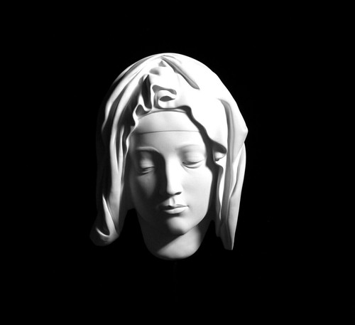 Mary plaster cast from pietà - cast,