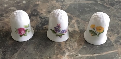 Vintage thimbles three - vintage, ~