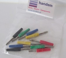 Banana Plug 3mm. Wander Plugs.  Family Pack - 5 Pairs - Mixed Colours.  2/3 days