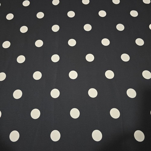 Black white polka dot - white,